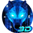 Ice Wolf 3D Keyboard Theme