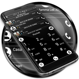 Dialer Theme Black White drupe