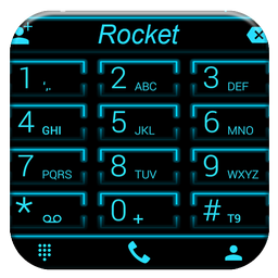 Dialer Theme Neon Blue drupe