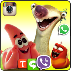 استیکر فارسی فوق حرفه ای وعکس نوشته