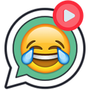 استیکر متحرک خنده دار واتساپ