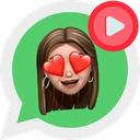 استیکر متحرک دخترانه واتساپ🧚♀️😍