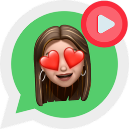 WhatsApp girly animated sticker