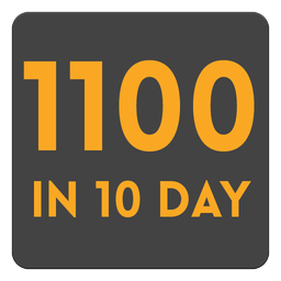۱۱۰۰ در ۱۰ روز