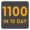 1100 in 10 day