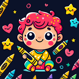 Children's drawing and coloring