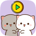 استیکر متحرک واتساپ گربه ملوس😻