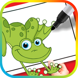 Painting cute cartoons for children