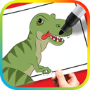 ‏Painting dinosaur for children