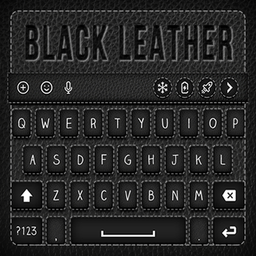 Black Leather Keyboard Theme