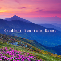 Gradient Mountain Range Theme