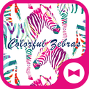 Colorful Zebras Theme +HOME