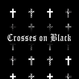 Crosses on Black Wallpaper