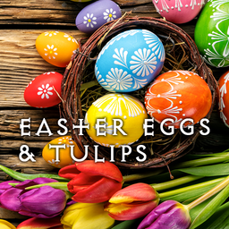Easter Eggs & Tulips Theme