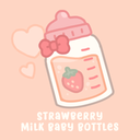 Strawberry Milk Baby Bottles