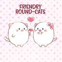 Friendly Round-Cats +HOME