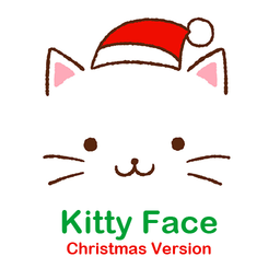 Christmas  Theme Kitty Face