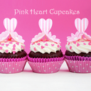 Pink Heart Cupcakes Theme