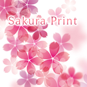 Pink Wallpaper-Sakura Print-