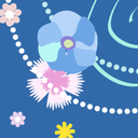 Flower Theme Periwinkle Orchid
