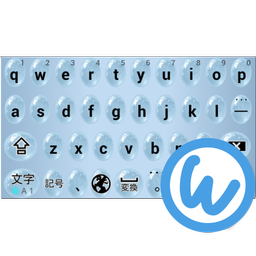 Waterdrops keyboard image