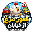 عبور مرغ از خیابان