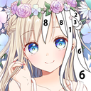 kawaii Anime & Manga - Color by Number