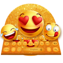 3D Beautiful Cute Glitter Smiley Face keyboard