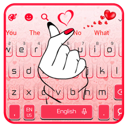 Cute Love Heart Keyboard