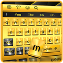 Black and Golden Keys Keyboard Theme