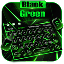 Black Green Crystal Keyboard