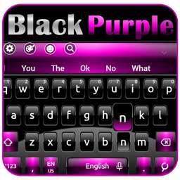 Black Purple Neat Keyboard