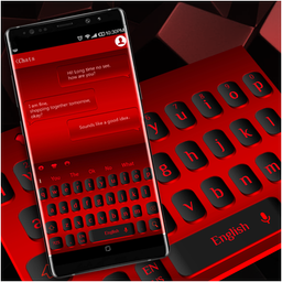 Black Red Metal Keyboard