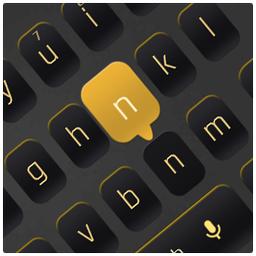 Simple Black Yellow Keyboard