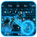 Neon Fire Bike Keyboard