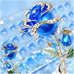 Blue Rose Diamond Keyboard