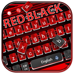 Classic Black Red Keyboard Theme