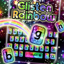 Colorful Glisten Rainbow Keyboard Theme