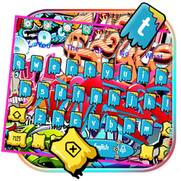 Colorful Graffiti Keyboard Theme
