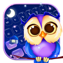 Cute Night Owl Keyboard