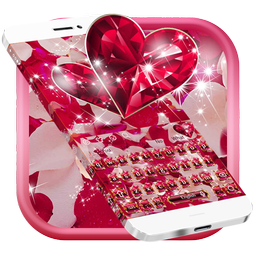 Diamond Heart Rose Keyboard