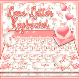Floral Love Letter Keyboard