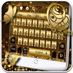 Glitter Diamond Gold Keyboard