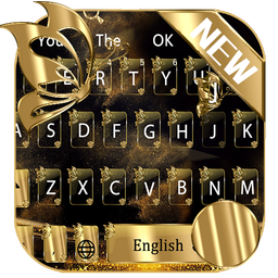 Gold butterfly Keyboard