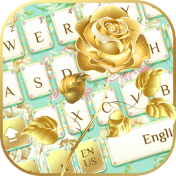 Gold Flower Keyboard