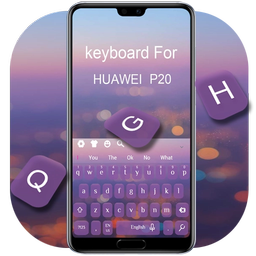 Purple Keyboard For Huawei P20
