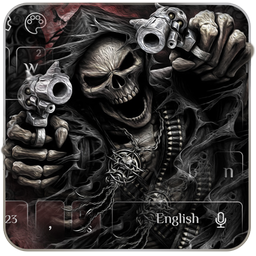 Devil Death Skull Gun Keyboard Theme