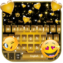 Golden Heart Luxury Keyboard Theme