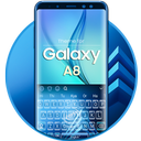 Keyboard for Galaxy A8 Blue