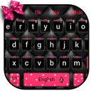 Beautiful Pink Bowknot Keyboard Theme